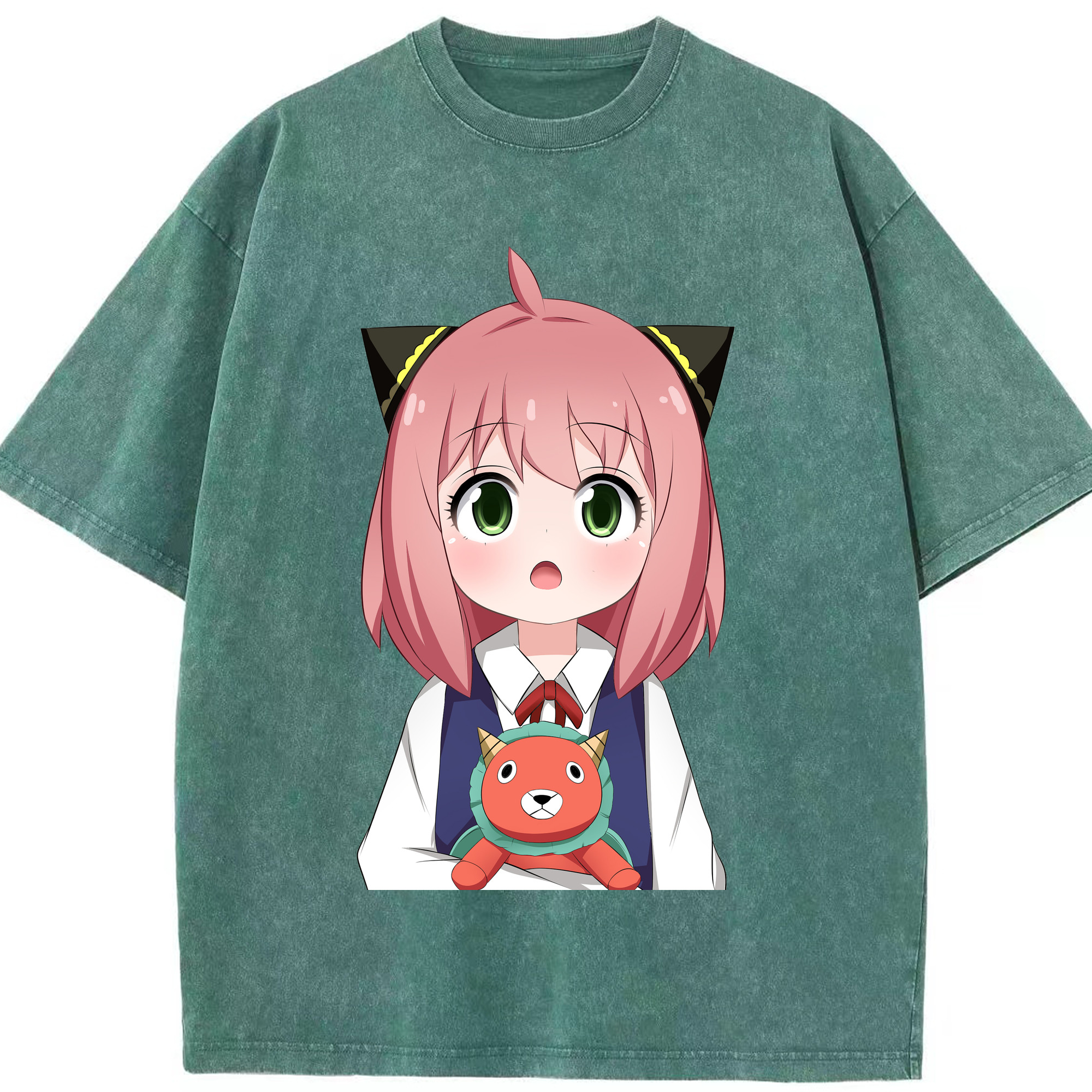 （画像用） SPY×FAMILY间谍家家酒 綿100% ヴィンテージ風 半袖Tシャツ（フロントプリント）